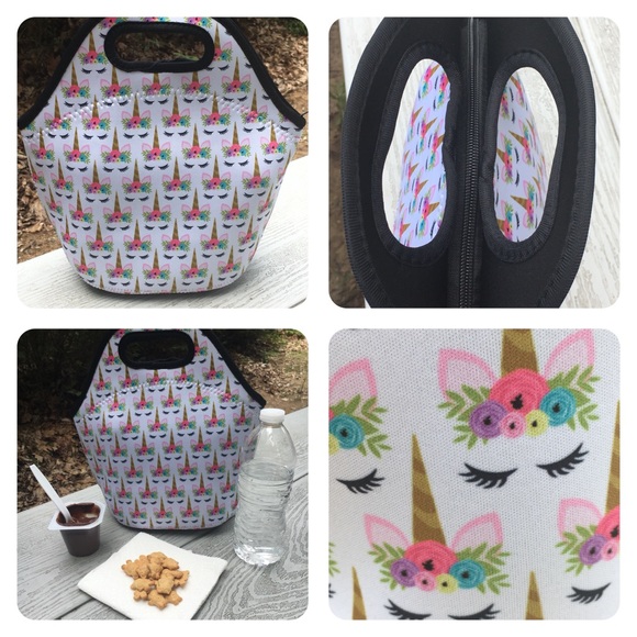 Unicorn Insulated Lunch Bag - Picture 2 of 3